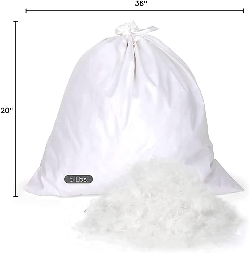 Miniatura 7 de East Coast Bedding Bulk - Mezcla de plumas de ganso 2575, color blanco, relleno de calidad prémium para almohadas, cama, manta, sofá, almohada para