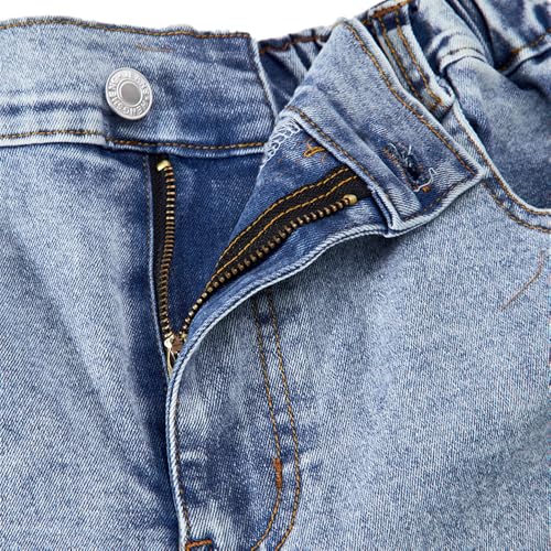 Vintage Baggy Jeans for Girls - Loose Wide Leg Jeans with Five Pockets- Casual Denim Pants for Girls2