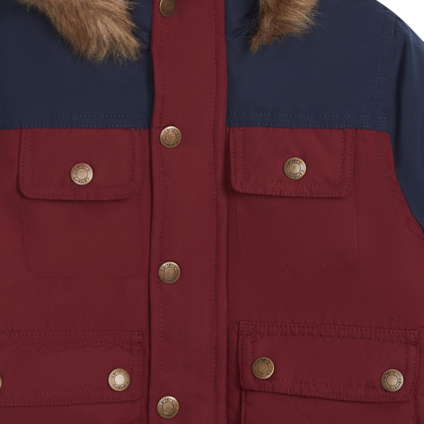 Carter's Boys Warm Winter Parka Hooded Jacket - Image 4