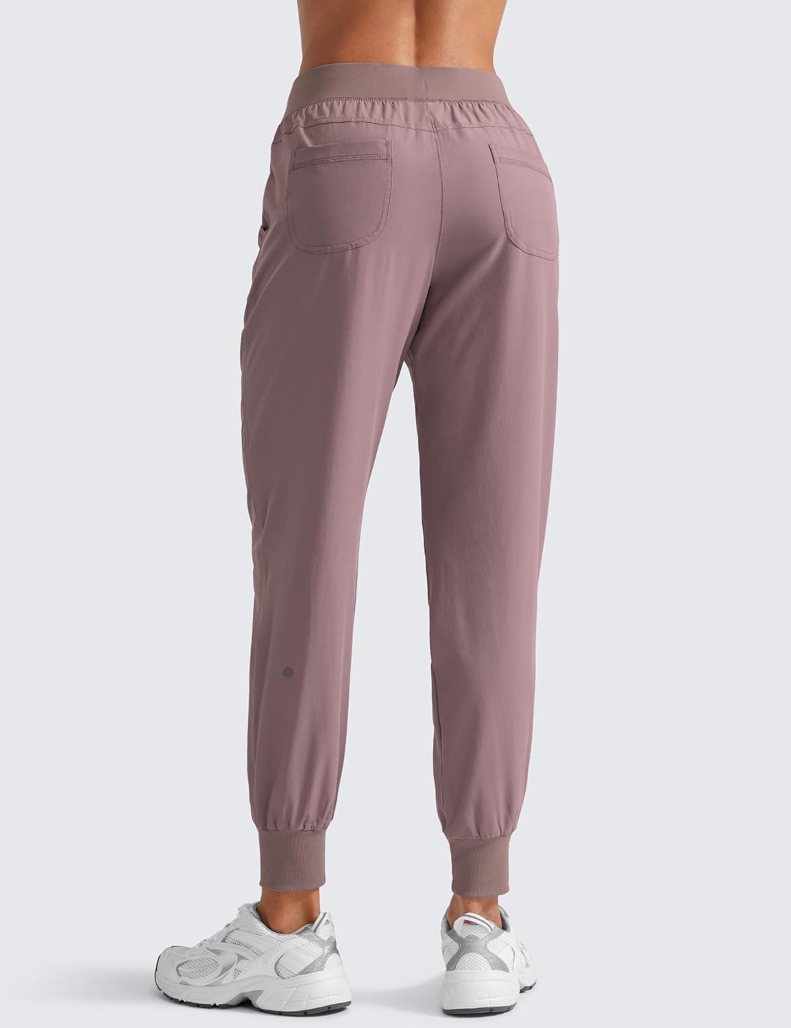 CRZ YOGA Women's Lightweight Workout Joggers 27.5" - Travel Casual Outdoor Running Athletic Track Hiking Pants with Pockets - Image 2