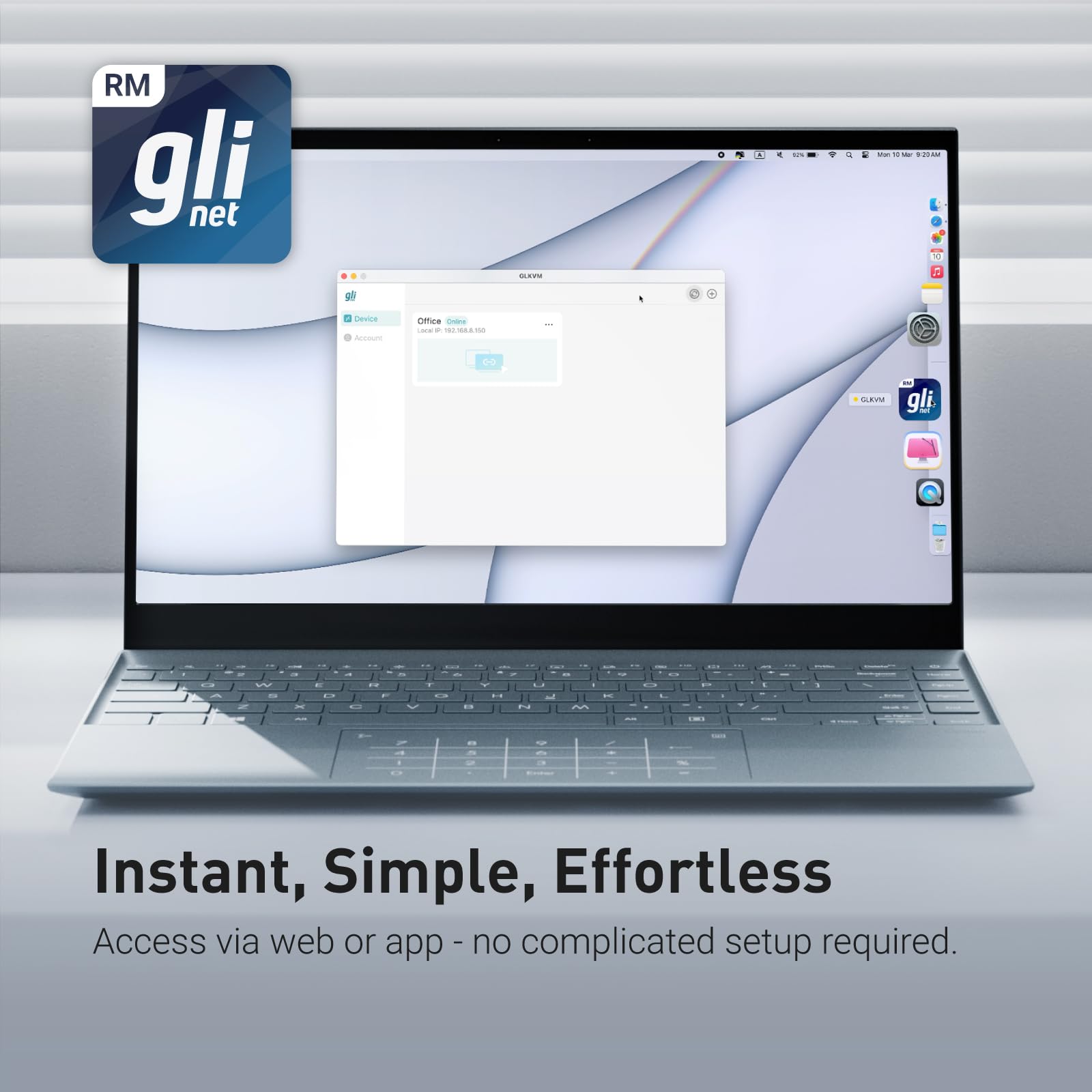 GL.iNet Comet (GL-RM1) Remote KVM Control Over Internet,4K@30Fps,Tailscale Support,Install OS Via BIOS Control, Home Offices,Data Center, IT Management and Industrial Applications