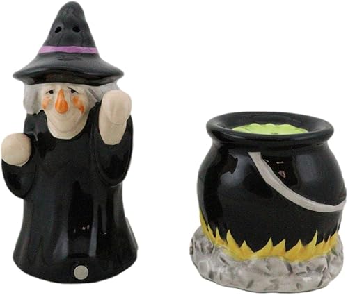 Miniatura 7 de Ebros Gift Juego de estatuillas de cerámica con diseño de "Double Double Toil And Trouble Fire Burn And Caldero Black Potion Magic Witch And Large
