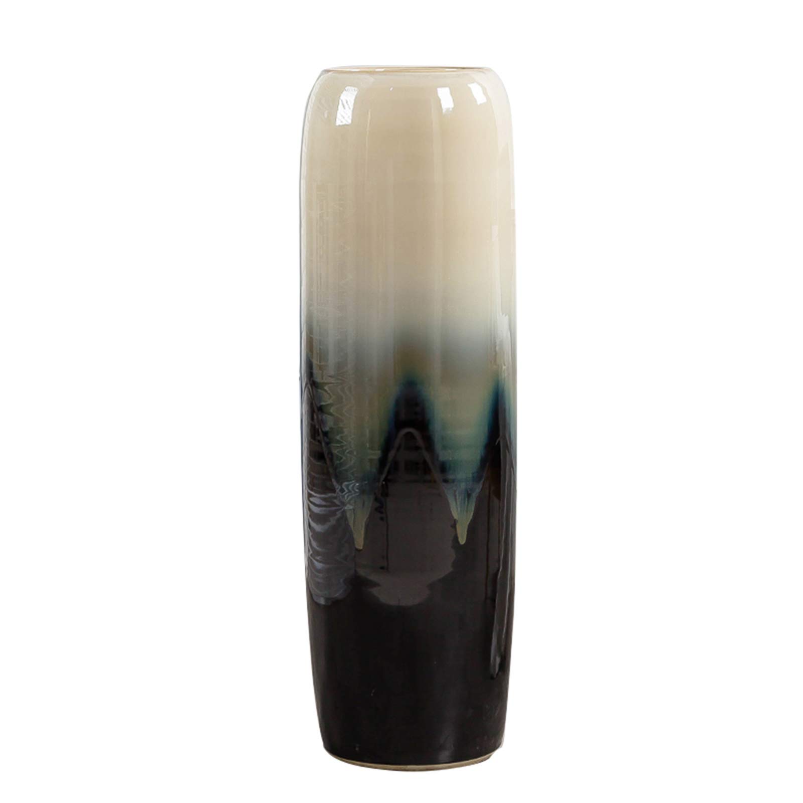 asdchZen Gradient Color Large Vase, Home Hotel Lobby Floor Ceramic Vase Indoor Corridor Entrance Decorative Vase,22 * 60CM
