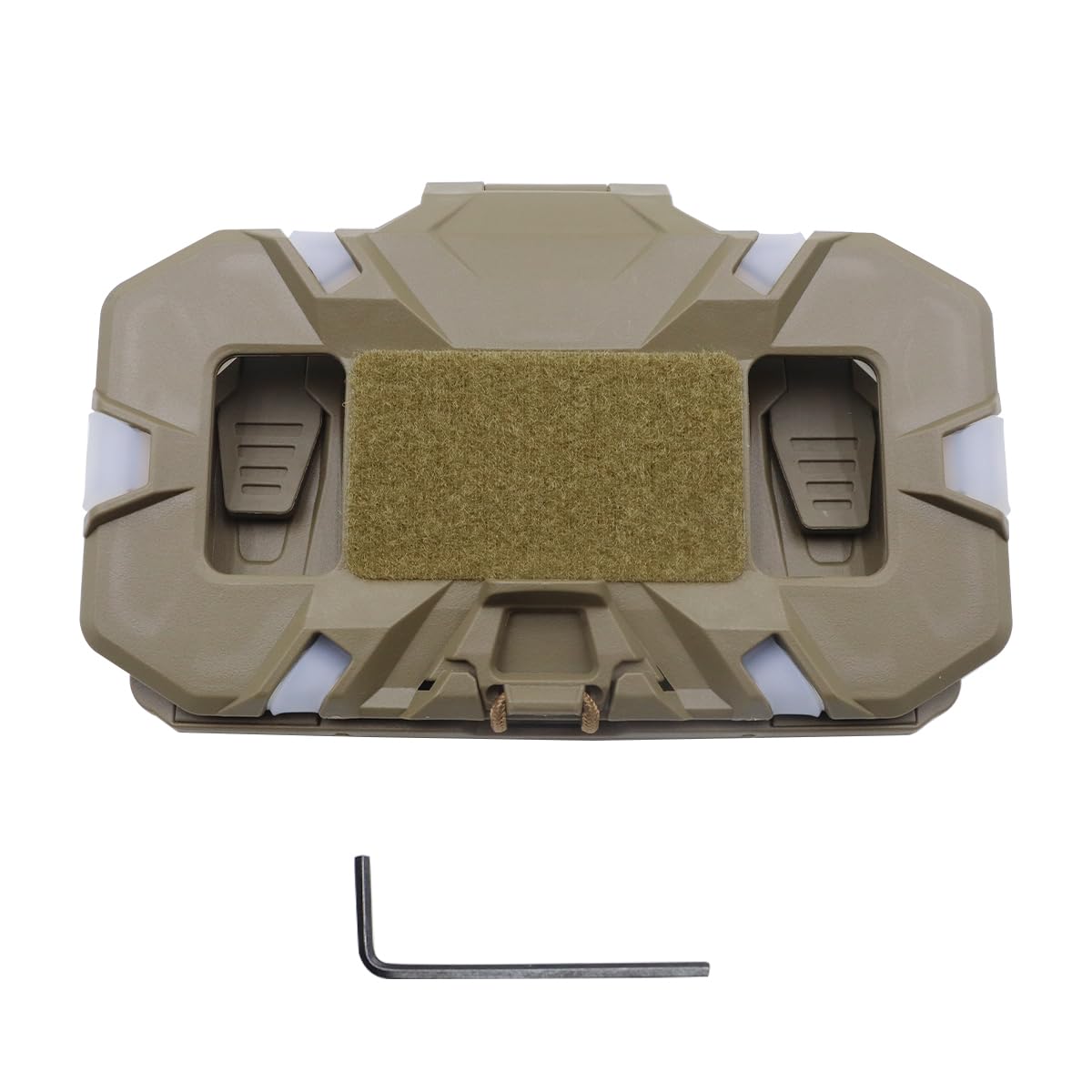 Ubric Supporto per cellulare da gilet, pannello di navigazione pieghevole da appendere, supporto per cellulare da petto a sgancio rapido (kaki)
