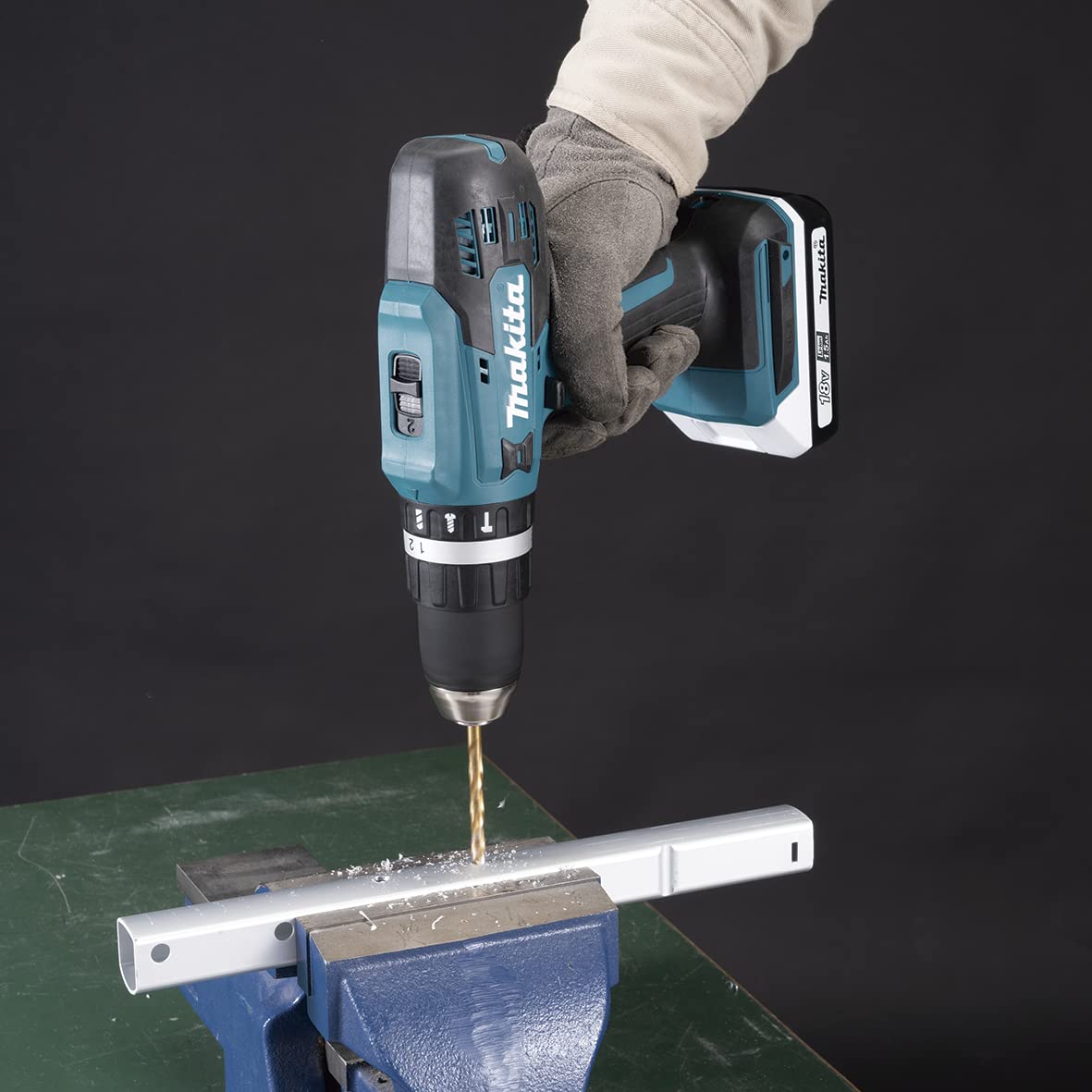 Makita HP488D006 Avvitatore E Trapano A Percussione 18 V Tipo G, 42 Nm, Fornito Con 2 Batterie Da 2,0 Ah Valigetta
