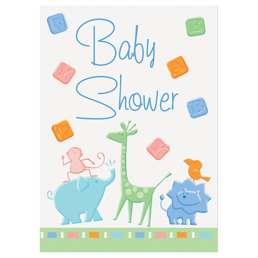 Unique Animal Crackers Invitation 8 Pieces