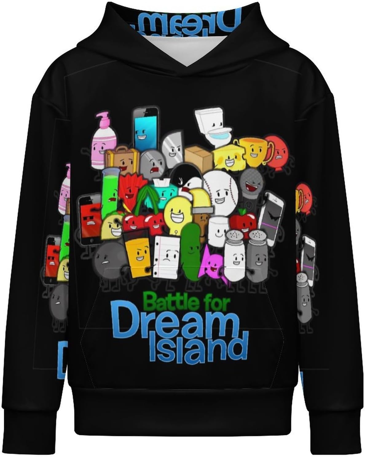Bfdi-Battle for Dream-Island Kids' Hoodie 3d Print Sweatshirt Soft Pullover Hooded With Big Pockets