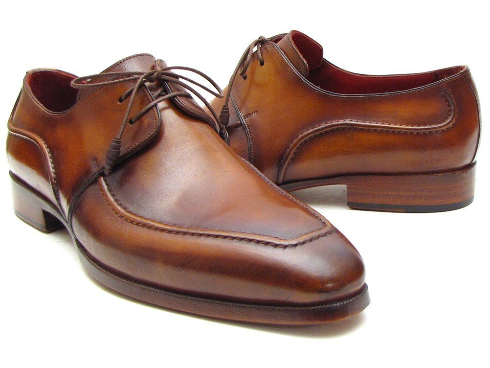 Paul Parkman Brown Derby Dress Shoes for Men