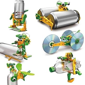 Skyhigh Educational Solar Game 6 in 1 Re-cycler Make Different Robots and Models From Recycled Items for Ages 10 and up DIY Kit