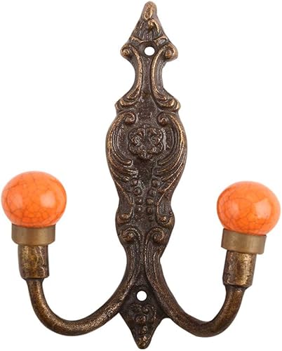 IndianShelf - Ganchos decorativos para abrigos, ganchos de pared únicos para niños, perchero de cerámica montado en la pared, soporte para toallas