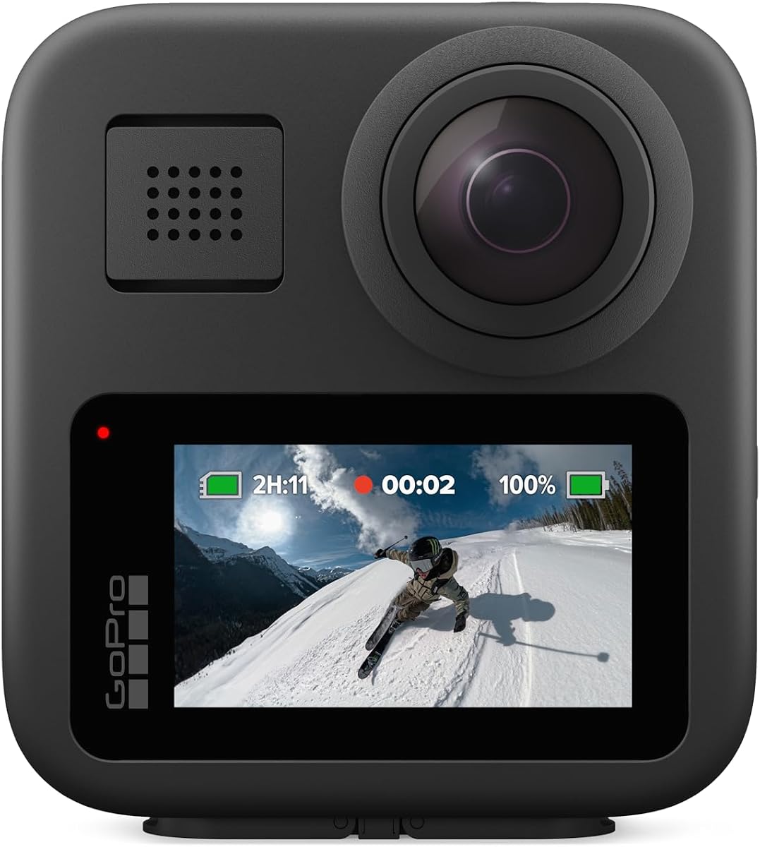 GoPro MAX — Waterproof 360 + Traditional Action Camera with Touch Screen Spherical 5.6K30 HD Video 16.6MP 360 Photos 1080p Live Streaming Stabilization (Renewed)