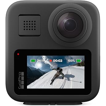GoPro MAX Waterproof 360  + Traditional Action Camera with Spherical 5.6K30 HD Video 16.6MP 360 Photos 1080p Live Streaming Stabilization