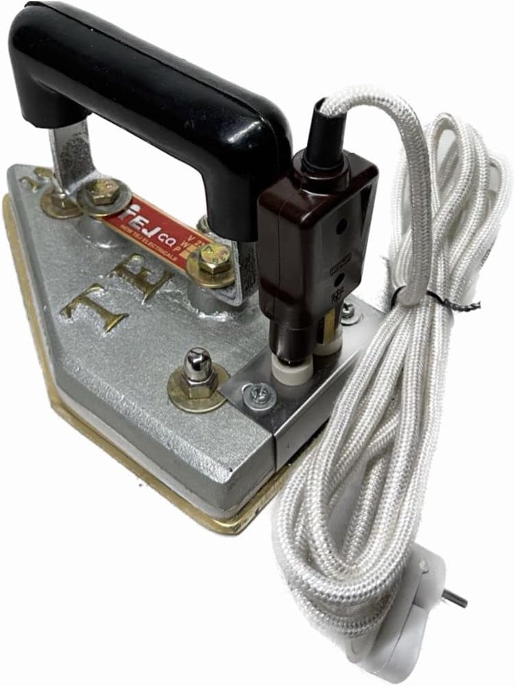 COBTECH -TEJCO laundry iron 10pound brass base 900 watt ES-300-PRO with connection lead wire and connector
