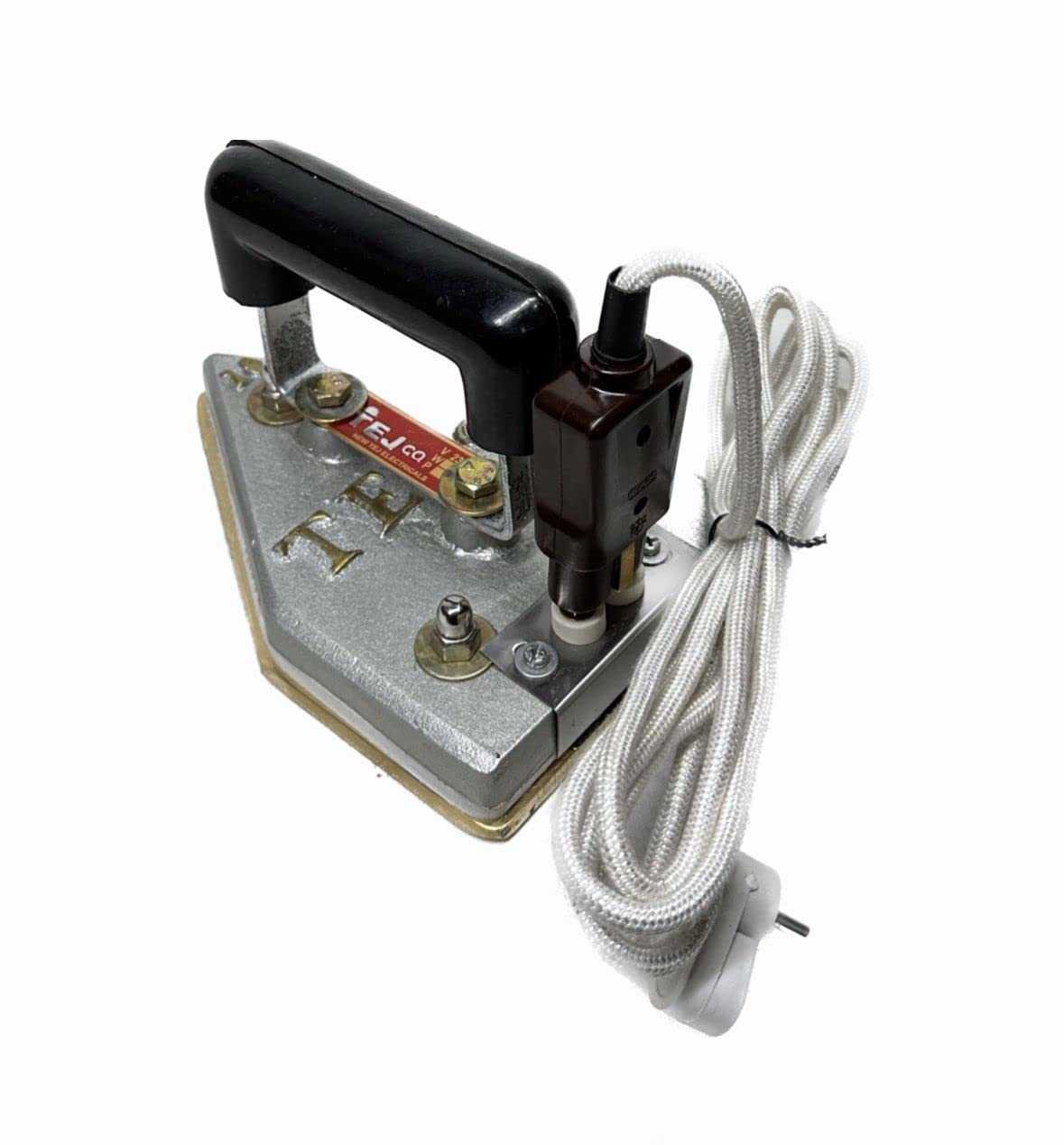 COBTECH -TEJCO laundry iron 10pound brass base 900 watt ES-300-PRO with connection lead wire and connector