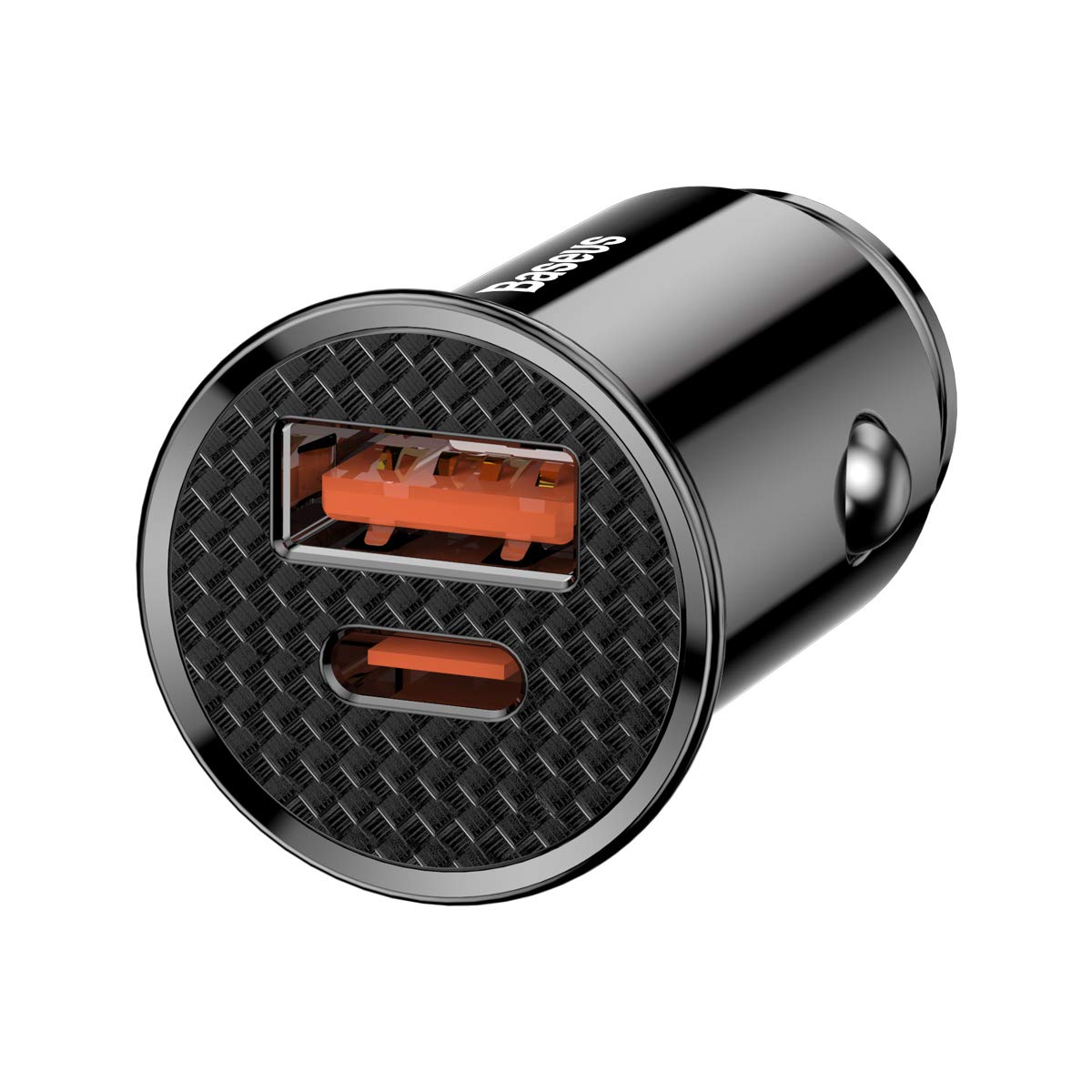 Baseus Circular Plastic | Ładowarka samochodowa USB-A Type-C USB-C PD 30W QC 3.0 SCP 5A