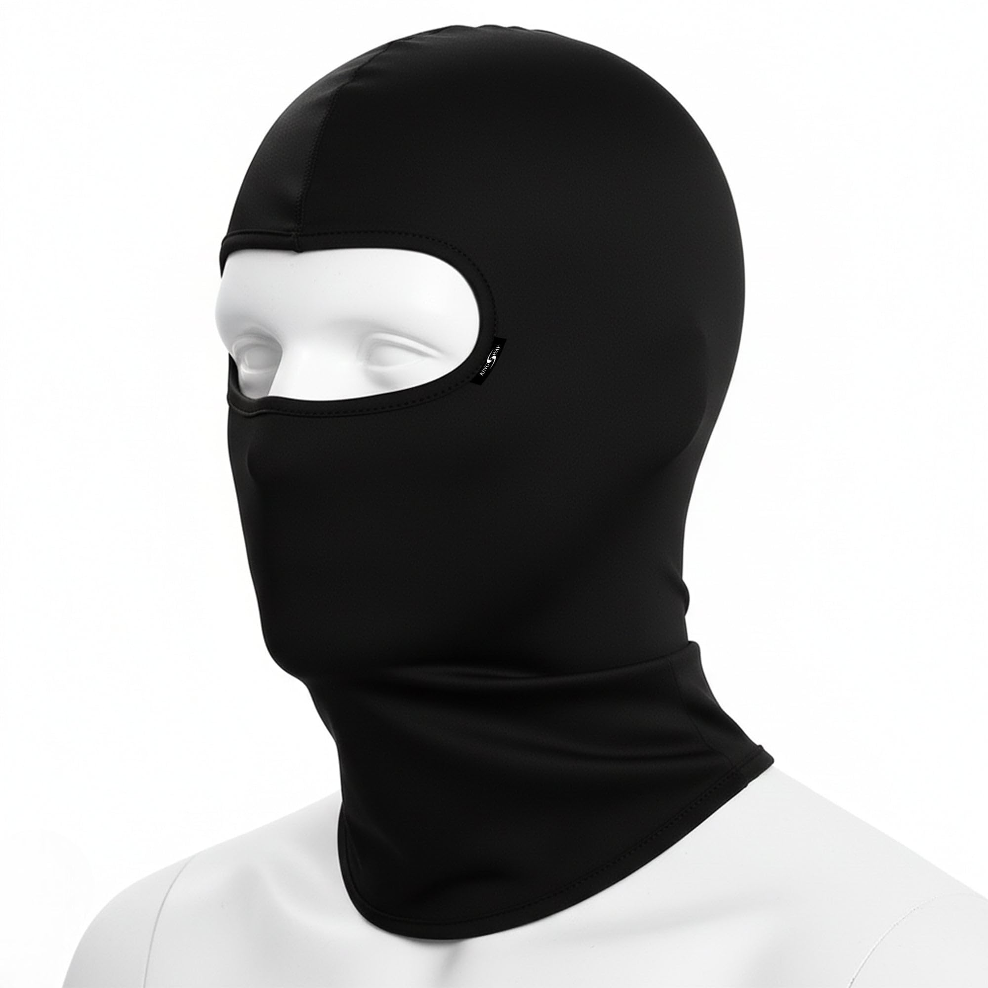 Kingsway Balaclava for Boys 4-Way Stretch | Motorcycle Full Face Mask Under Helmet | Breathable Sweat Absorbing Quick Dry Fabric | UV & Dust Protection | X-Large Size-image-35
