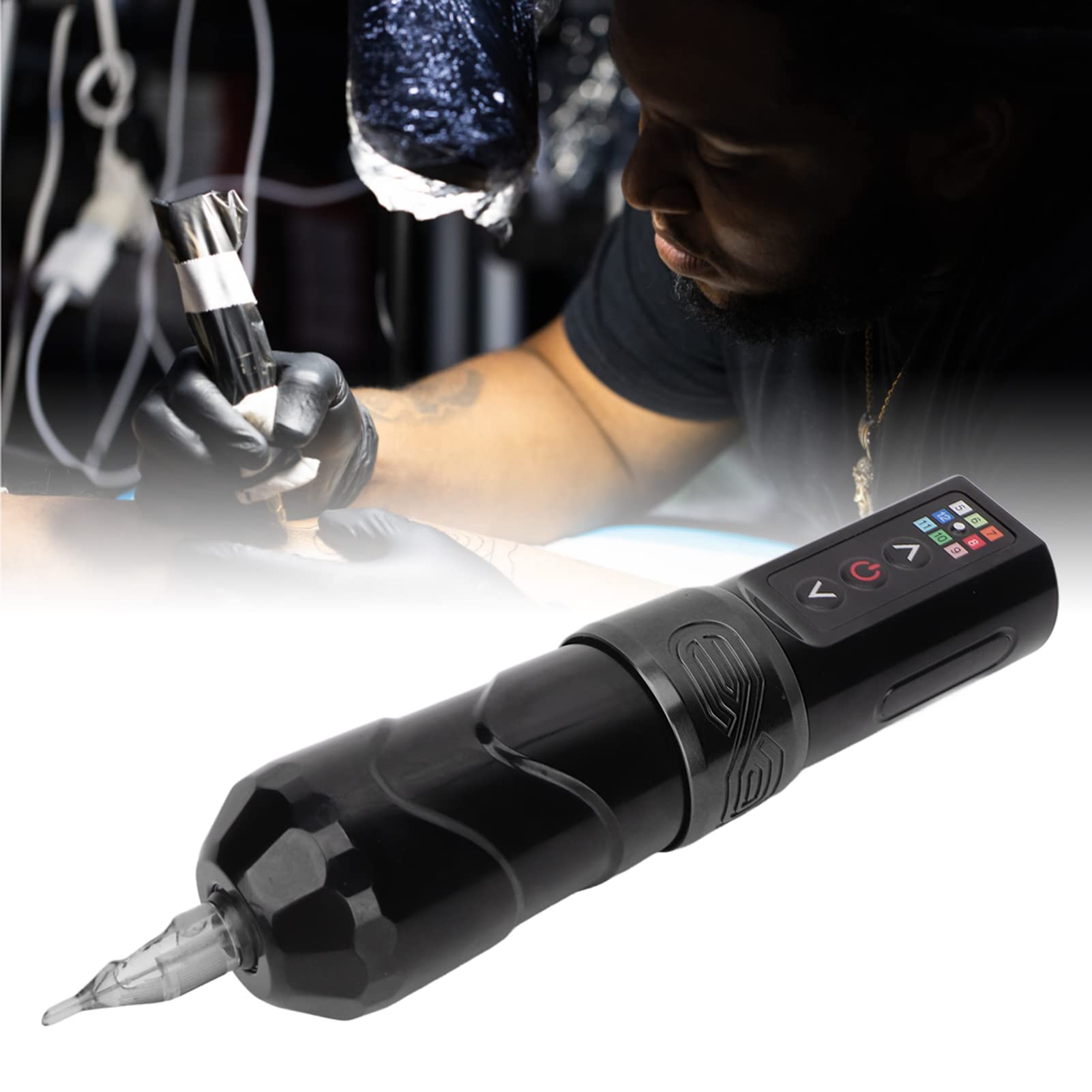 Kit Machine à Tatouer Sans Fil 2400mAh - Stylo Liner Et Shader - Moteur Sans Noyau