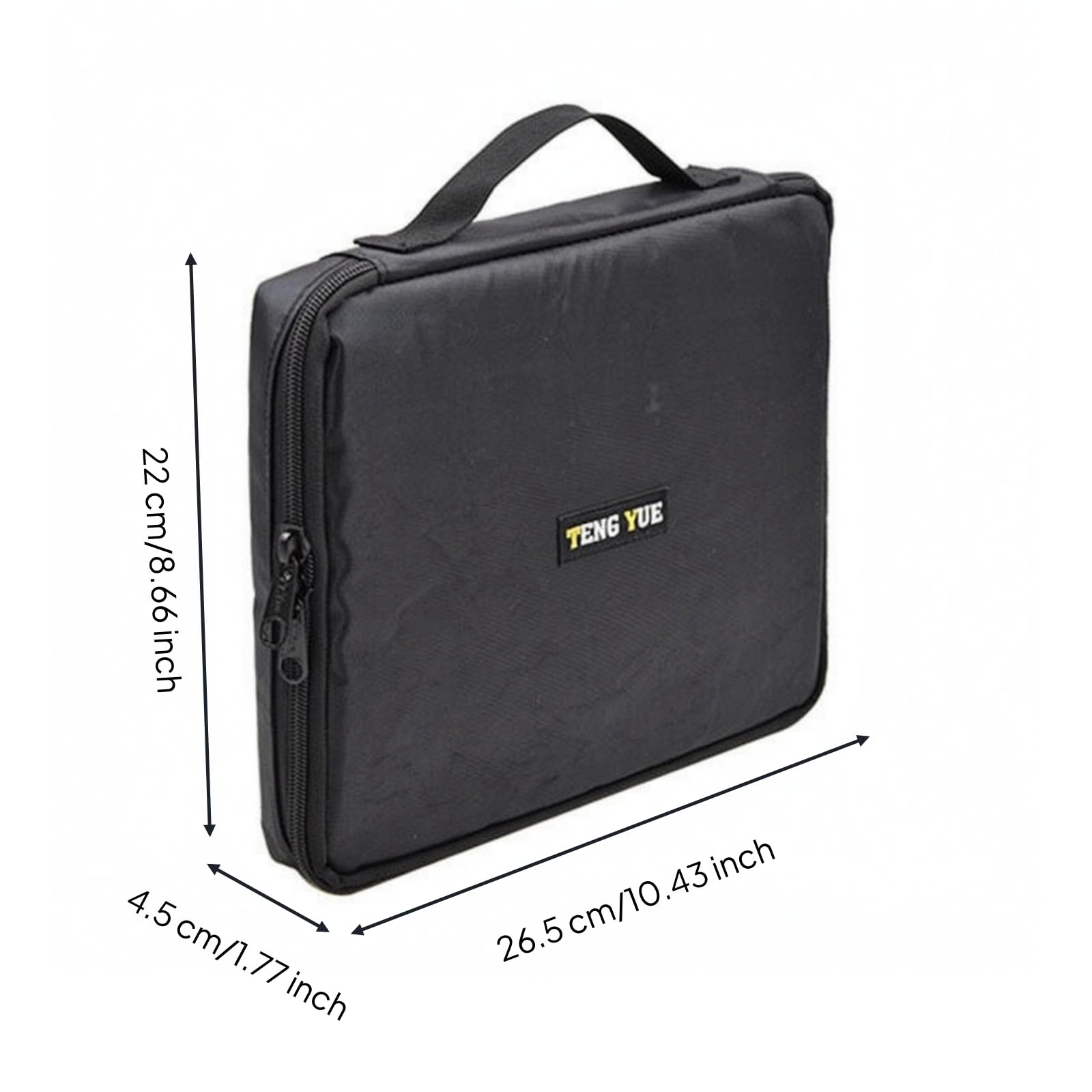 Amagogo Pochette de Rangement Médicale Sac à Outils Acupression Mallette Organisateur Étui de Soins en Tissu Oxford avec Poignée Supérieure et Fermeture