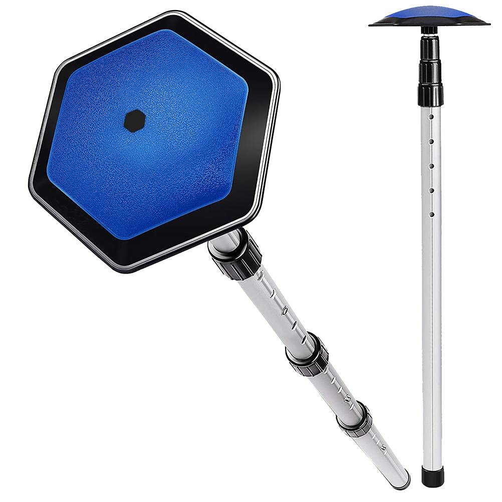 RiToEasysports Varilla de Soporte de Golf, Poste de Soporte de Bolsa de Palo de Viaje de Golf de Aleación de Aluminio de Alta Resistencia Portátil Telescópico