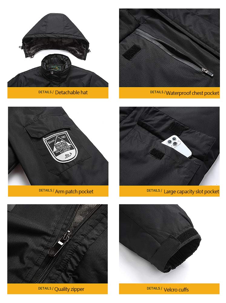 Giacca Montagna Uomo Giacca Trekking Donna Parka Giacca Softshell Mantieni Caldo Giacche Sportive Traspirante Giacca da Sci Impermeabile Antivento Cappotto Invernale