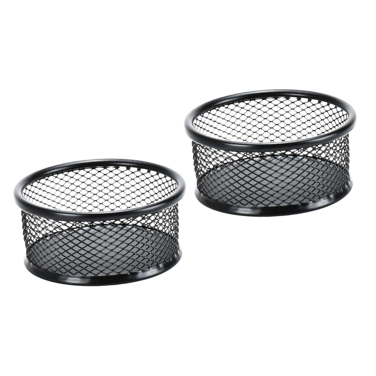ERINGOGO 2pcs Box Versatile Pen Holder Large Capacity Paperclip Storage Box Mesh Desk Organizer Office Accessories Desktop Mesh Holder
