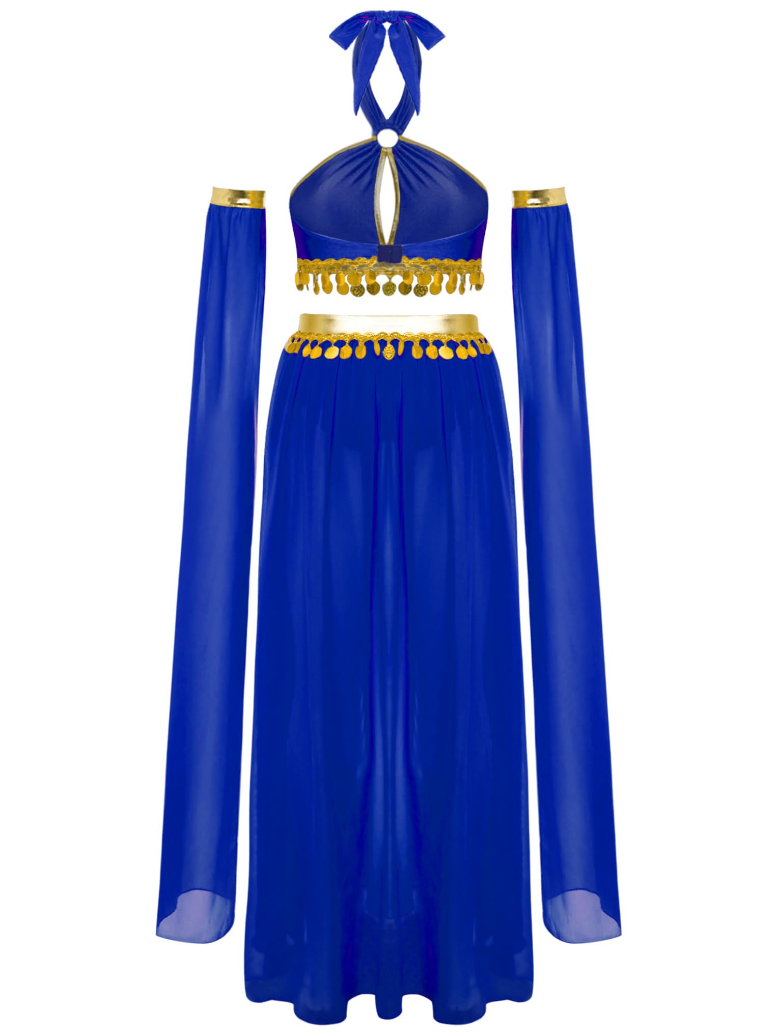 Oyolan Femme Robe Orientale Danse Tenue Oriental Robe Danse du Ventre Costume Danseuse Spectacle