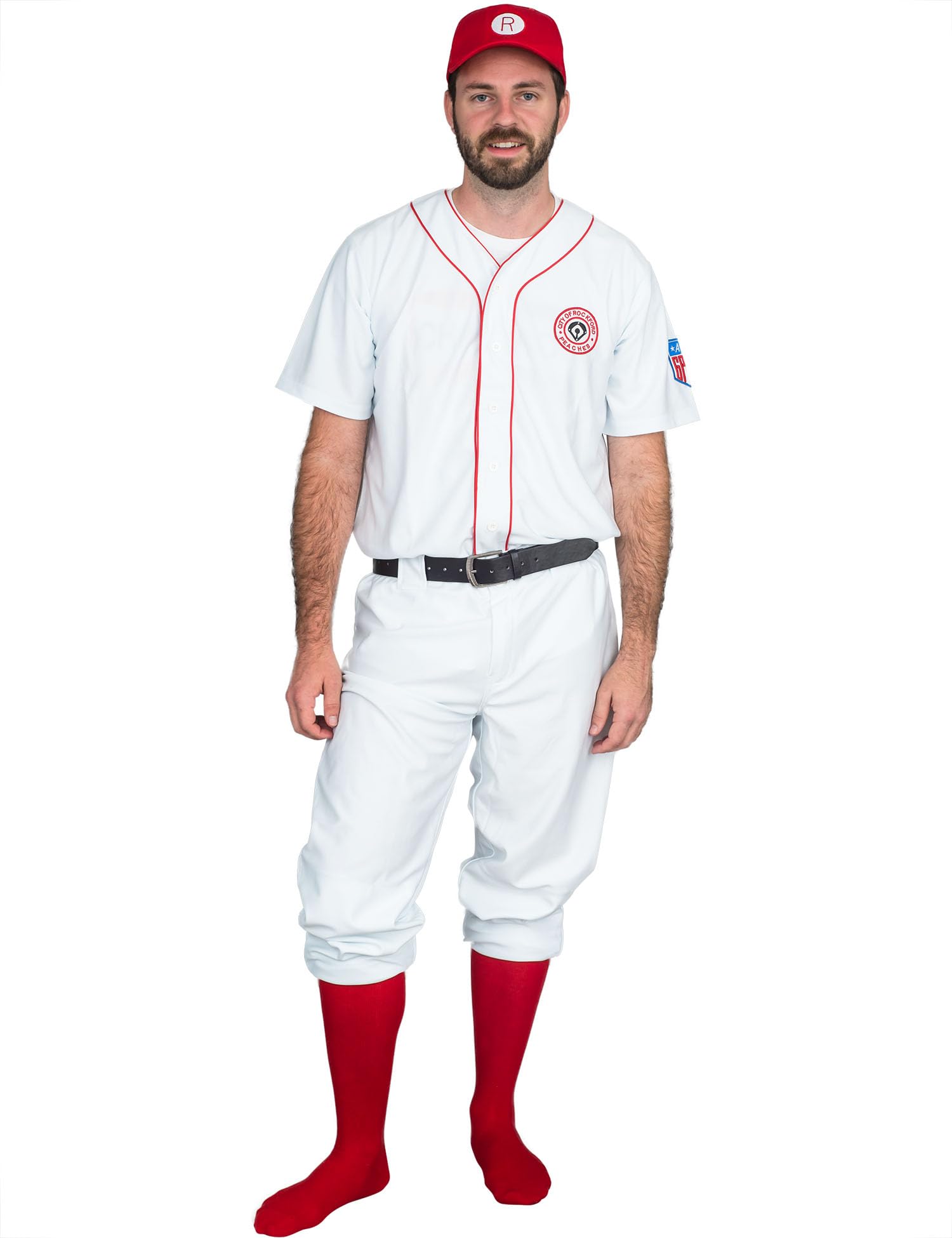 Rockford Peaches Baseball Player Set Halloween Costume Cosplay