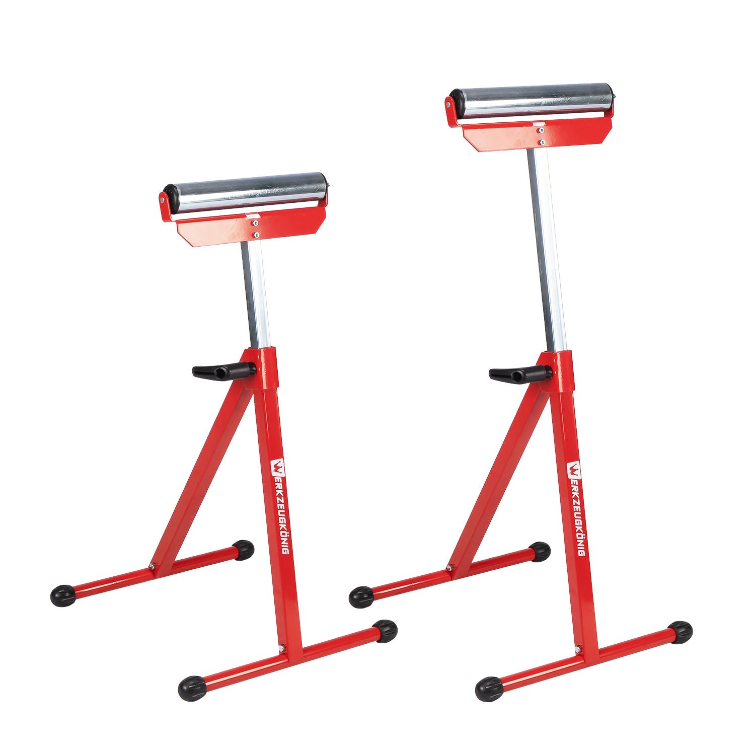 Rollenbock höhenverstellbar Rollbock für präzise Werkstückführung - klappbarer Rollenständer 70-111 cm - 2er Set