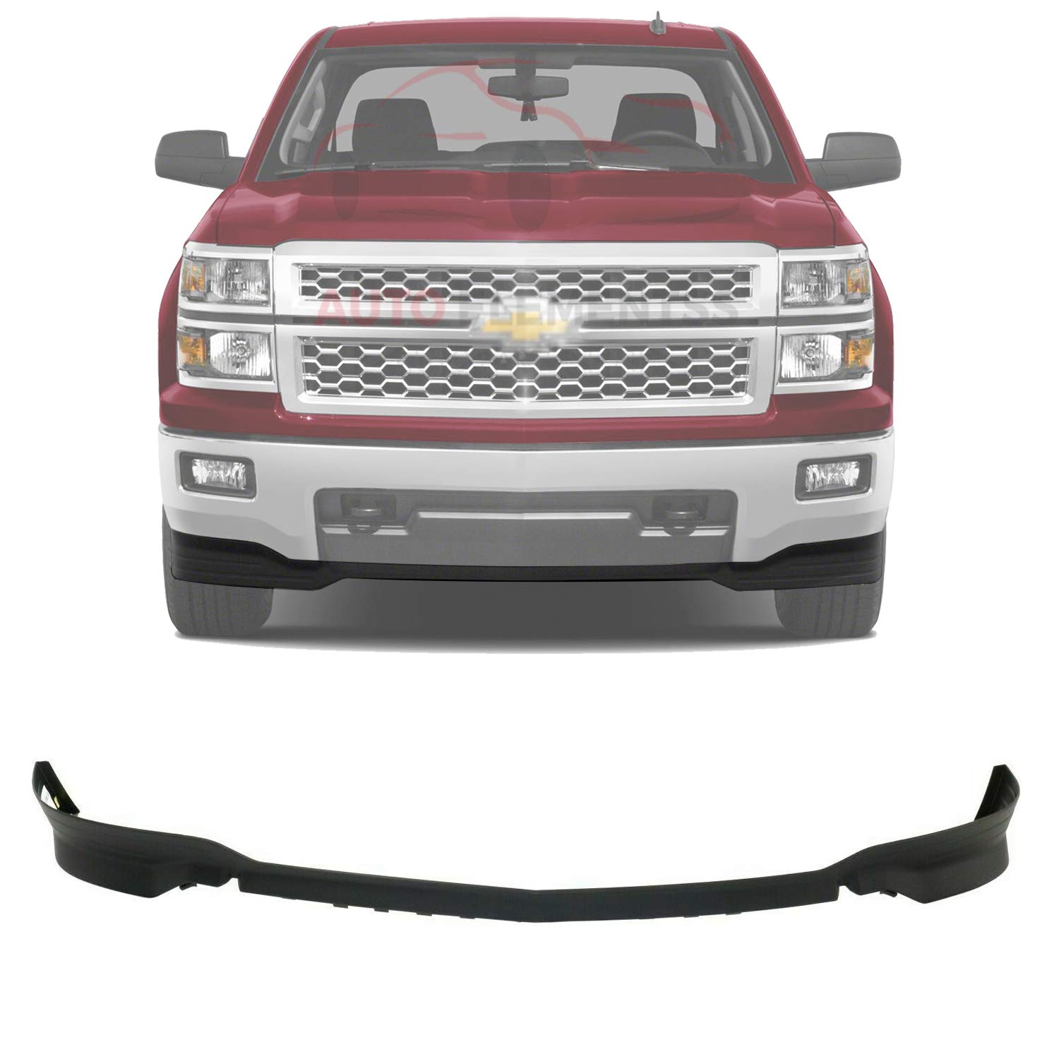 Evan Fischer Front Valance Set (2 Pc) Textured For 2011-2014 Chevy Silverado 2500/3500 HD