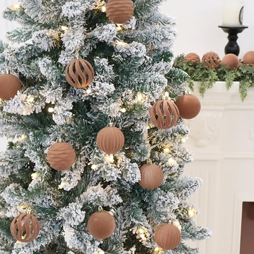 Image of 3.15In Velvet Ornaments for Christmas Tree,12Pcs Christmas Ornaments Set