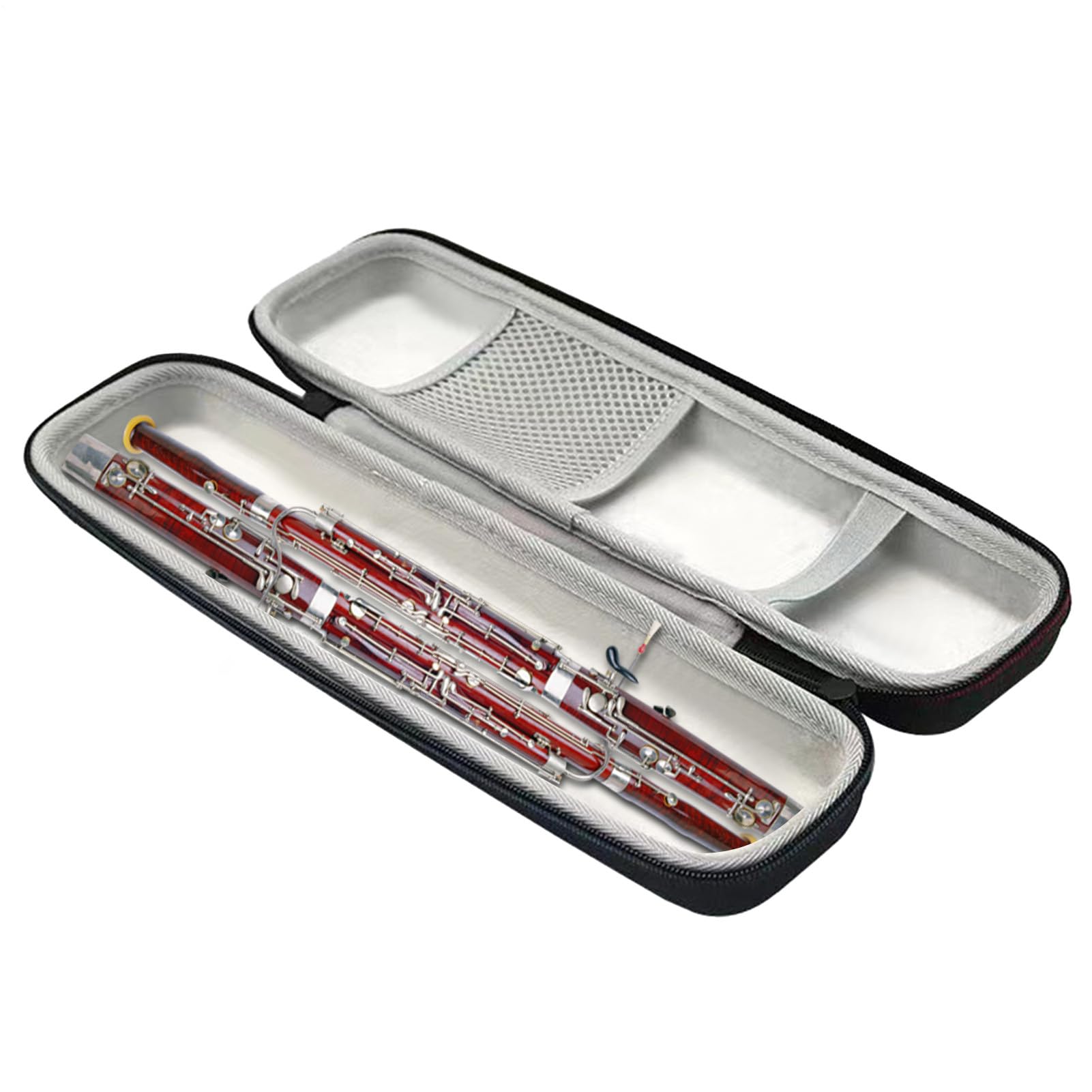 Étui pour flûte à bec – 35,5 x 9 x 6,5 cm, sac de rangement de protection, flûtes à bec soprano et alto, pochette souple zippée | Avec poignée, étuis légers pour instruments de musique, pour l'école o