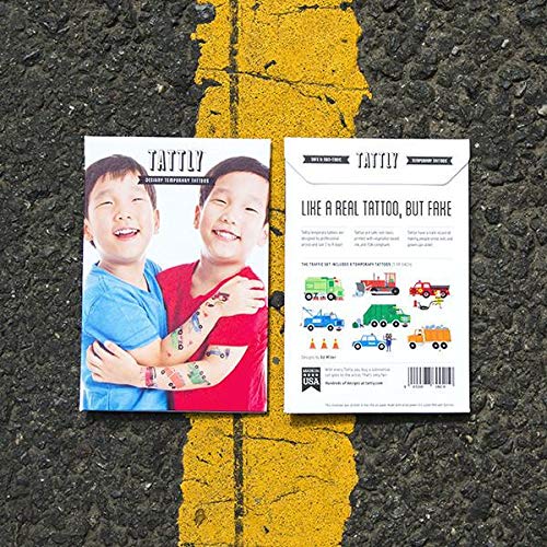 Tattly Temporary Tattoos Traffic Set, 1 Ounce