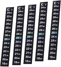 Stick-on Digital Temperature Thermometer Strip Degree Celsius Degree Fahrenheit System Display 5pcs