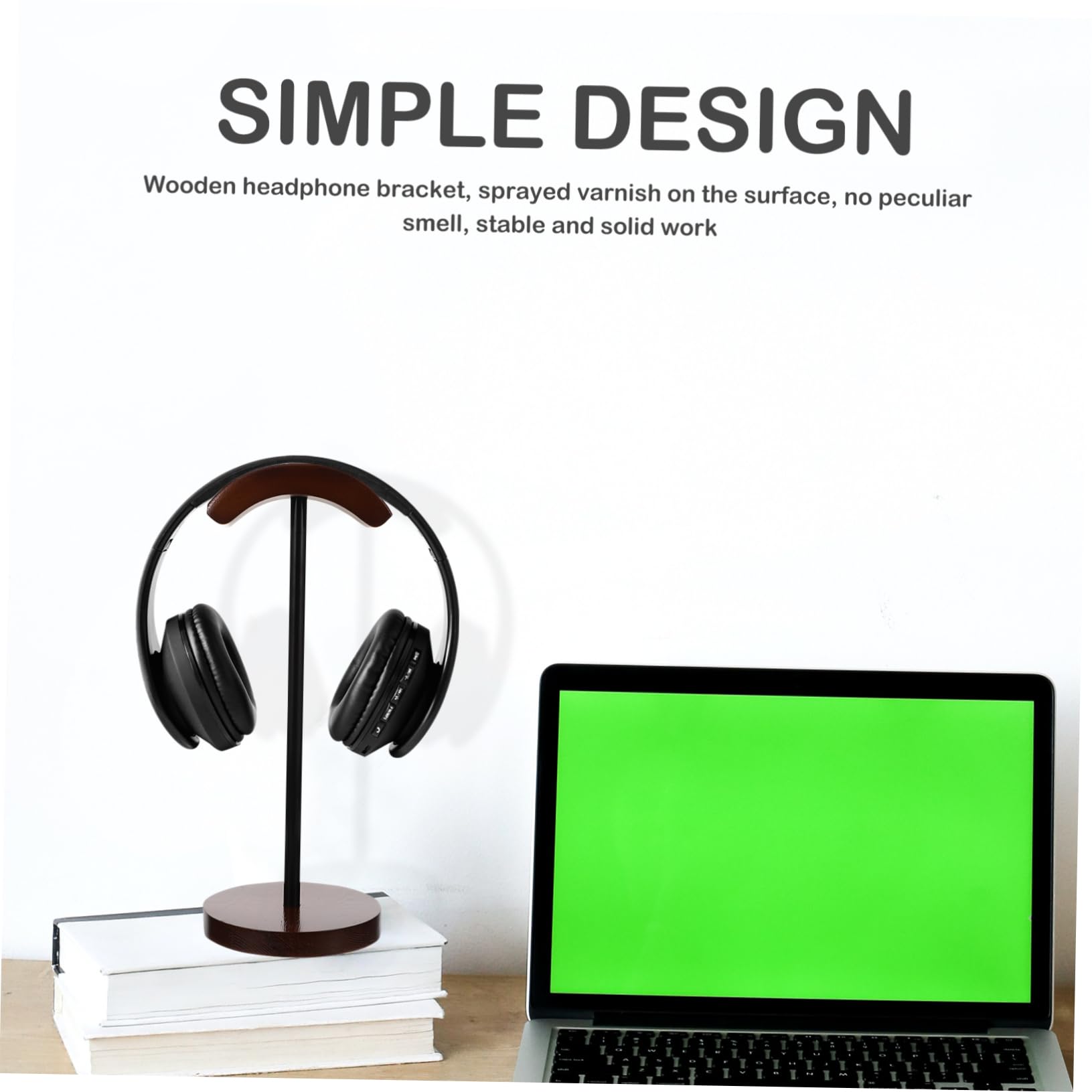 SHINEOFI Soporte para Auriculares De Madera Organizador De Escritorio para Auriculares para Usar El Hogar u Oficina