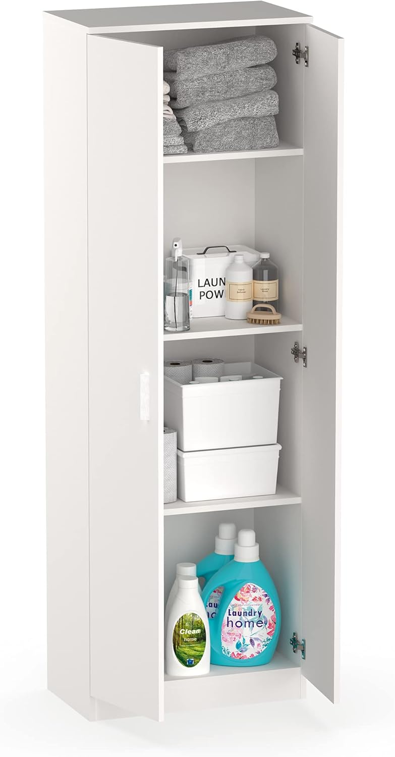 Mobile Da Bagno Toscana Con Gambe, Bianco E Roverè Cambrian, Larghezza 60cm, 1 Cassetto A Chiusura Lenta E Anta - 2