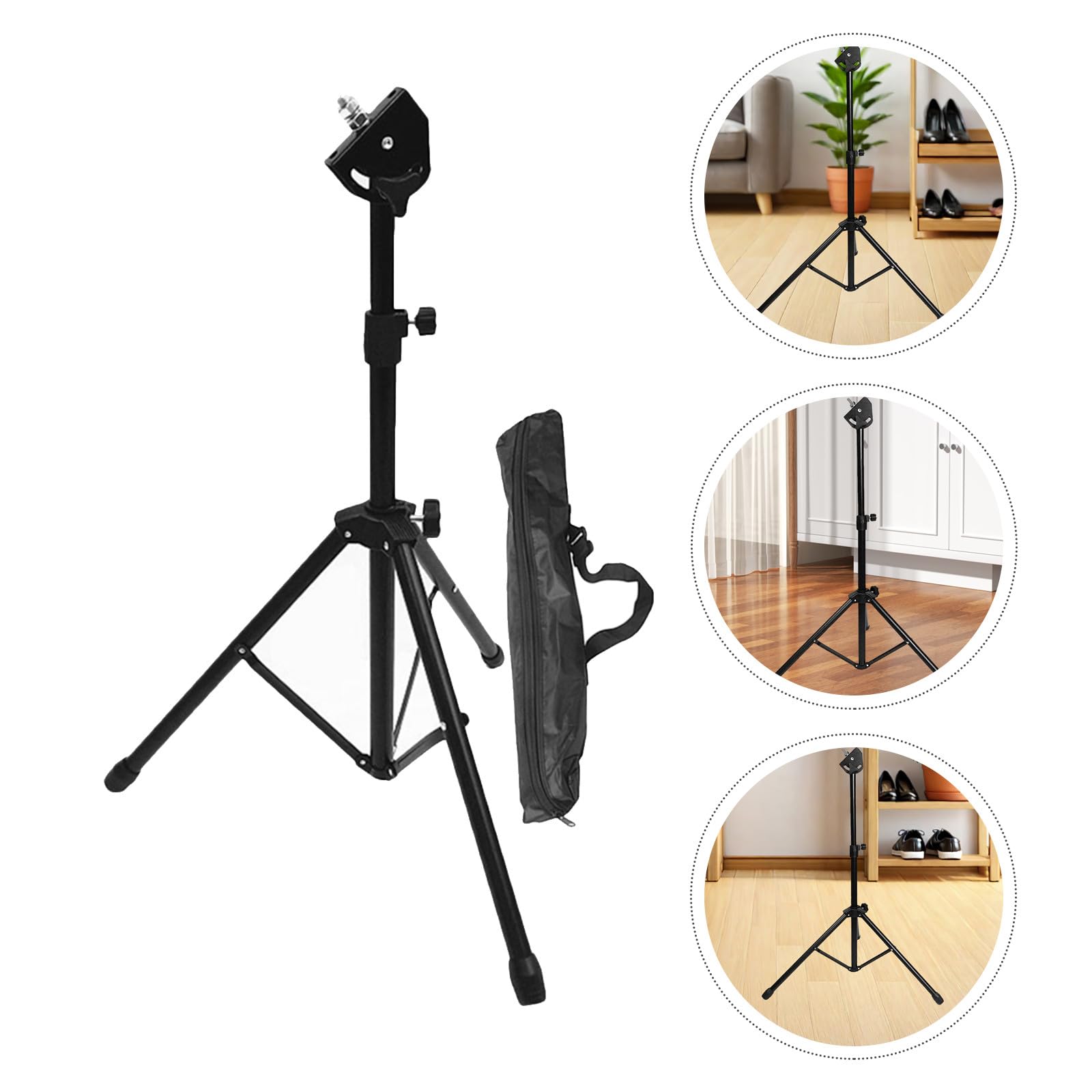 Vaguelly Soporte de Trípode para Pad de Práctica de Batería de Doble Cara de Goma Ligera, Adecuado para Músicos Principiantes