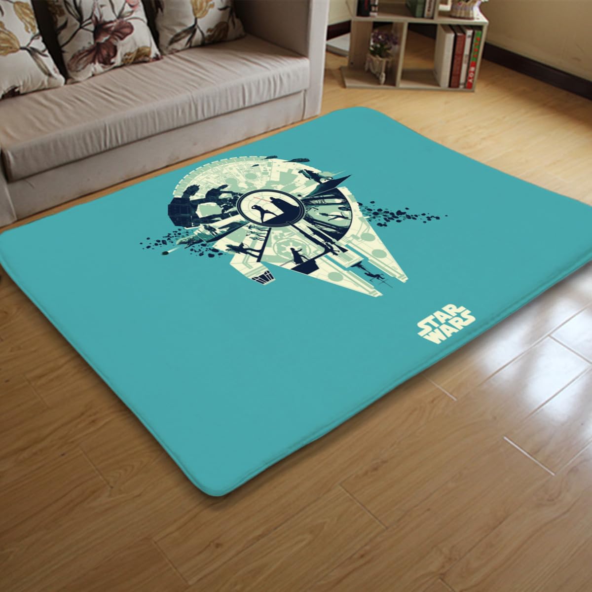 USA製 STAR WARS スターウォーズ 映画 ラグ マット カーペット Amazon｜ラグ カーペット スターウォーズ ラグマット 絨毯 150x100cm