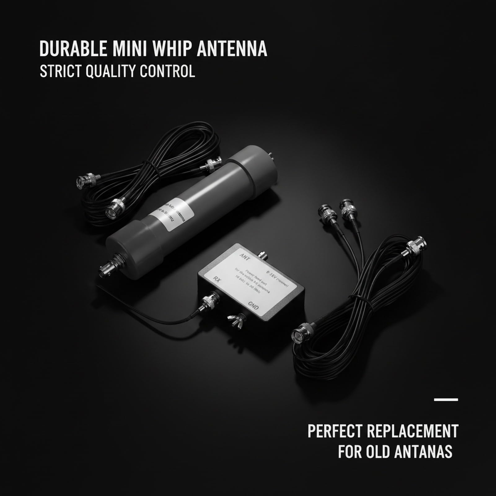 Aktywna antena biczowa HaloVerde Mini 10 kHz 30 MHz przenośna do komunikacji radiowej trwała konstrukcja i stała siła sygnału