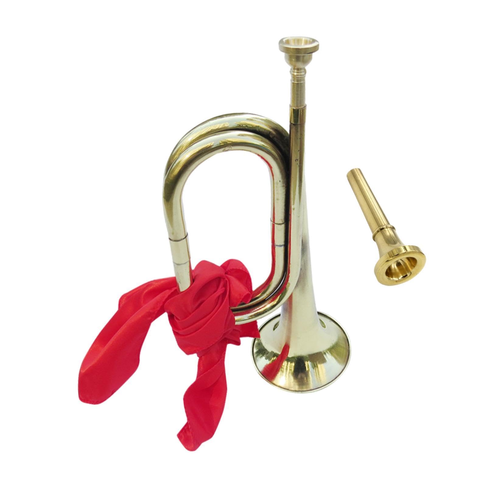 Generic Pfadfinder-Trompete, Kavallerie-Trompete, Musikinstrument, professionelle Signaltrompete, Marschsignalhorn für Orchester, Studenten, Kinder