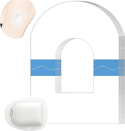 Vista 15 de Parches adhesivos para sensor Guardian 3/4, parches de sensor CGM impermeables y sin látex para 7 días (paquete de 20), cinta adhesiva precortada