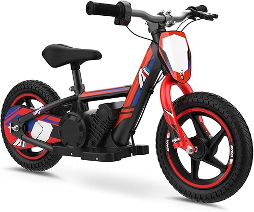 Motocicleta eléctrica ligera para niños, motocicleta eléctrica de 170340 W de hasta 1012 MPH, batería desmontable de 24 V, bicicleta de equilibrio