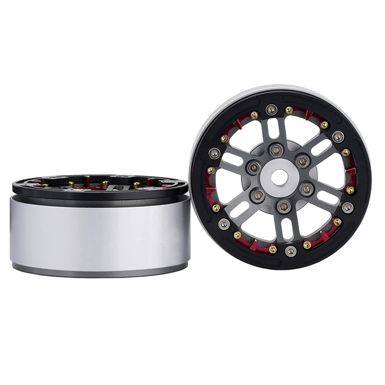 Lot de 4 jantes en aluminium pour voiture à distance 1/10, accessoires de mise à niveau