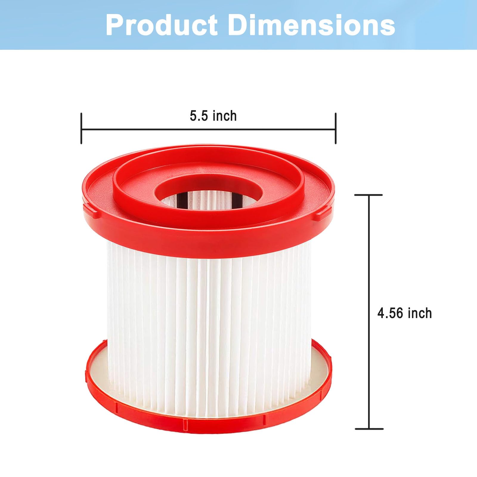 Amazon.com: 2 Pack Wet Dry Vacuum HEPA Filter 49-90-1900 Filter