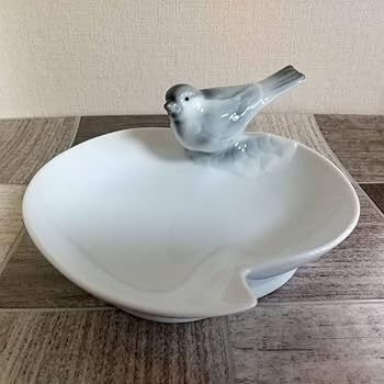 Amazon.co.jp: 深川製磁 鳥 皿 トレイ 釉彩淡光 : ホーム＆キッチン