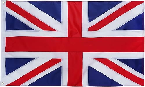 TOPFLAGS Bandera británica Reino Unido Reino Unido Londres bandera para exteriores 4 x 6 pies, banderas grandes para exteriores, color vivo,