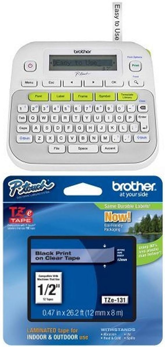 Brother PTouch PTD210 Label Maker and Brother Ptouch 1/