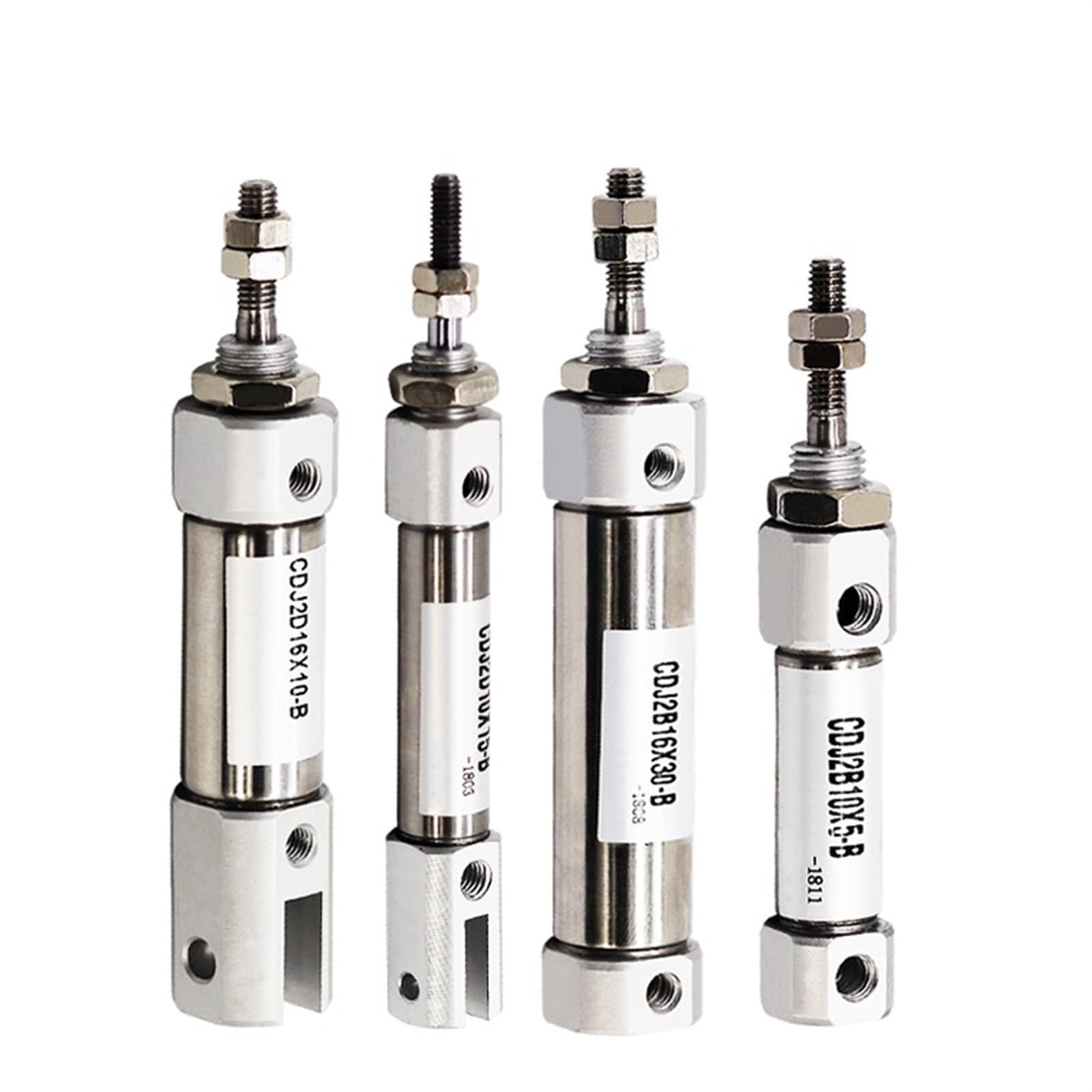 COSZWQDP Mini Small CDJ2B CDJ2D Type Double Acting Pneumatic Air Cylinder Single Rod 10mm 16mm Bore 20mm 25mm 30mm 150mm Stroke CDJ2B16 (Stroke 35mm,CDJ2D10)