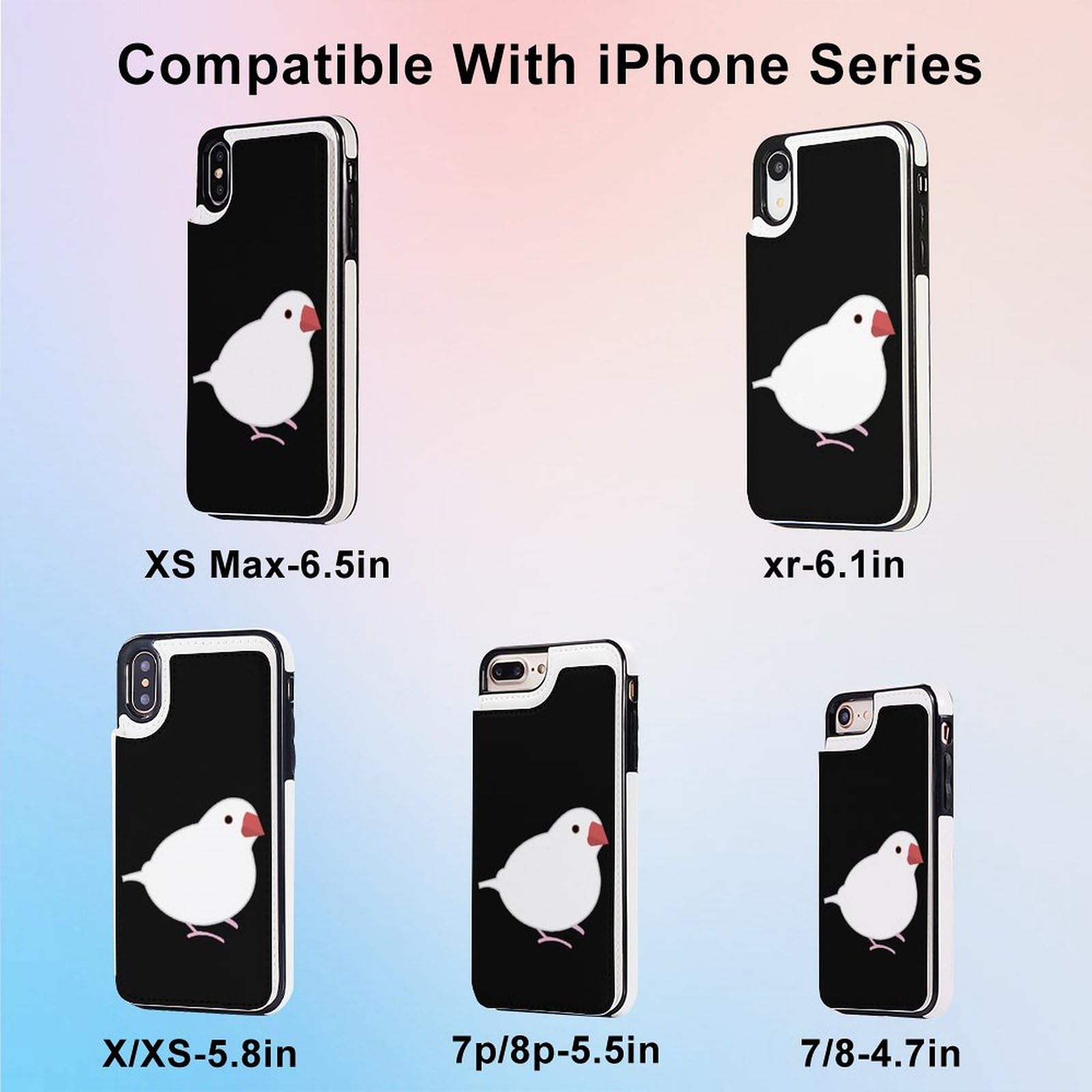Amazon.co.jp: iPhoneX/XS ケース 1匹のシロブンチョウ 白文鳥 アニメ