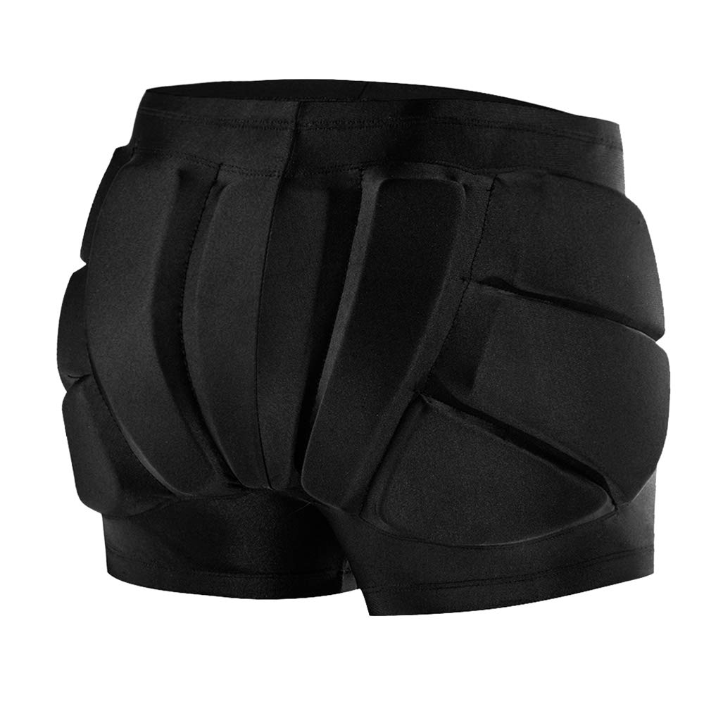 Lixada Kids Schützende gepolsterte Shorts, 3D-Schutz, Kurze Hose, Hüftpolster-Kompressionsshorts, Aufprallshorts, Hüftschutzausrüstung für Skifahren, Rollschuhlaufen, Schnee, Hüfte, Steißbeinschutz
