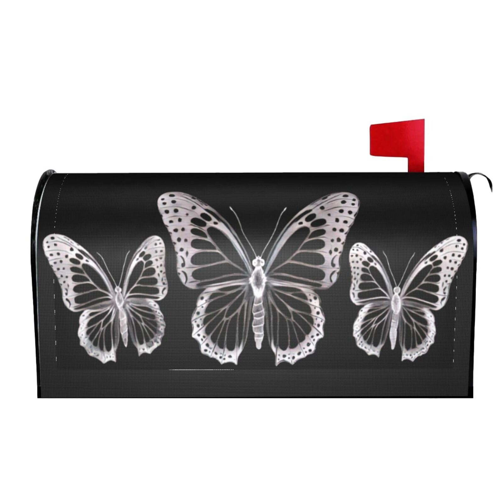 Beautiful Butterflies 01 Mailbox Covers Magnetic Wraps Post Letter Box Cover Garden Home Decor